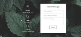 Hagyj Üzenetet - Website Creation HTML