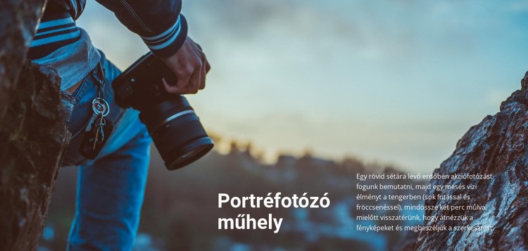 Portréfotózó műhely CSS sablon