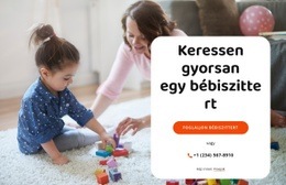 Keress Bébiszittereket – Testreszabható Sablon