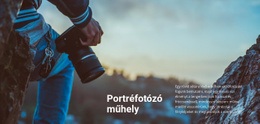 Portréfotózó Műhely – Ingyenes WordPress Téma