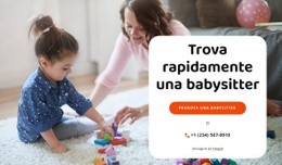 Trova Babysitter: Trascina E Rilascia Il Generatore Di Siti Web