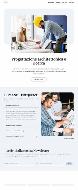 Domande Frequenti Sullo Studio Di Progettazione - Pagina Di Destinazione