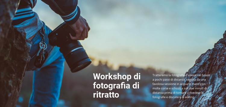 Laboratorio di fotografia di ritratto Modello CSS