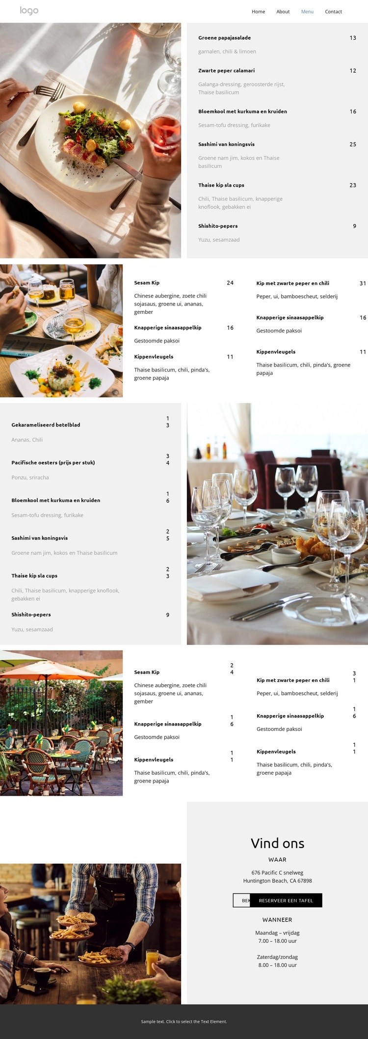 Gourmet Experience WordPress-thema