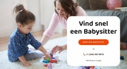 Vind Babysitters - Websitebouwer Met Slepen En Neerzetten