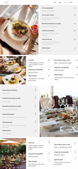 Gourmetervaring - Gratis Websitemodel