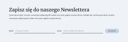 Formularz Subskrypcji Newslettera - Łatwy W Użyciu Kreator Stron Internetowych