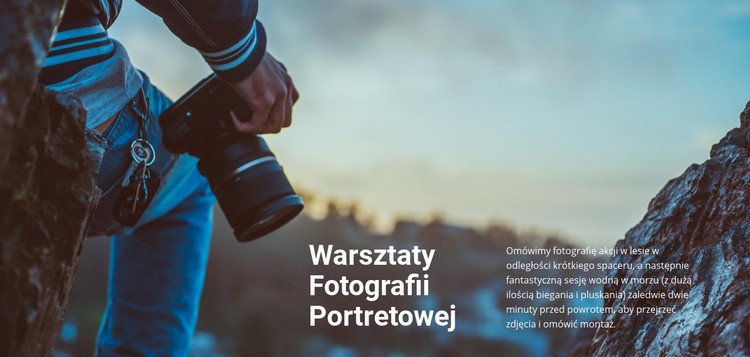 Warsztaty fotografii portretowej Szablony do tworzenia witryn internetowych