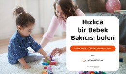 Bebek Bakıcısı Bul E-Ticaret Web Sitesi