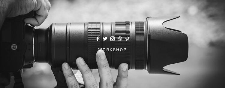 Lessons from a famous photographer Website Mockup