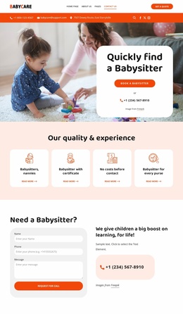 Flexible childcare for busy lives - Website Template by Nicepage