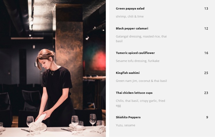 Dine in Elegant Style CSS Template