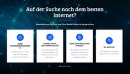 Bester Internetprovider - Benutzerdefinierte Zielseite