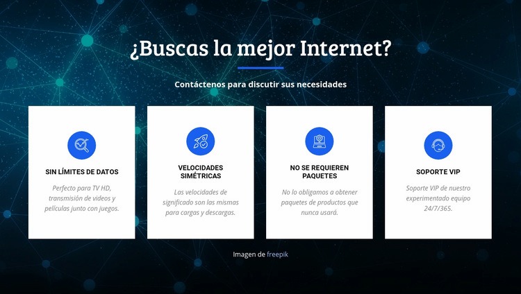 Mejor proveedor de internet Página de destino