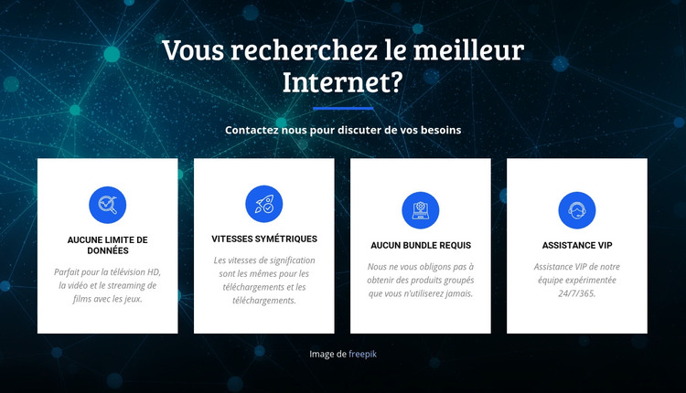 Meilleur fournisseur Internet Modèle HTML