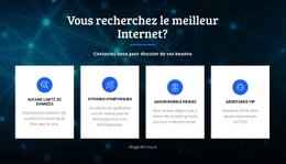Meilleur Fournisseur Internet : Modèle De Site Web D'Une Seule Page
