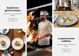 Joie Pure De La Nourriture - Page De Destination Prête À L'Emploi