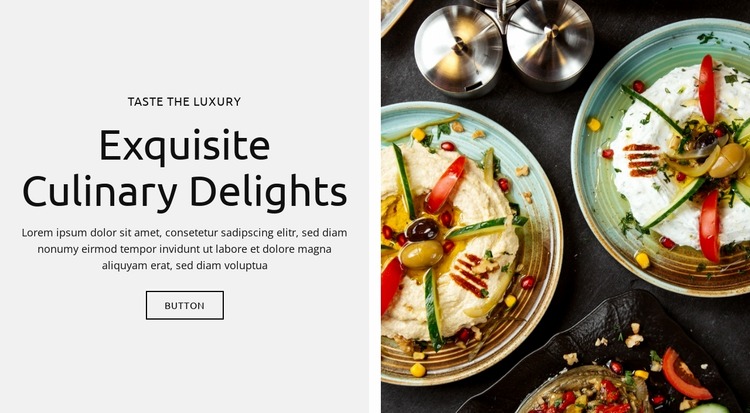 Savory Delights Html Website Builder