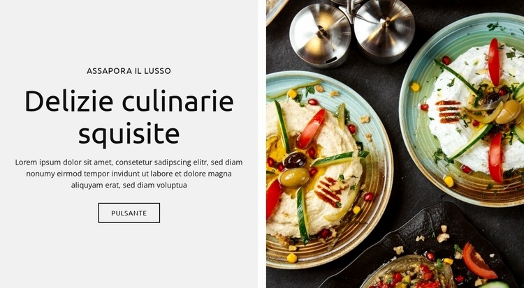 Delizie salate Modello HTML5