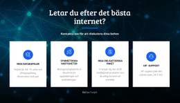 Bästa Internetleverantören HTML CSS-Webbplatsmall