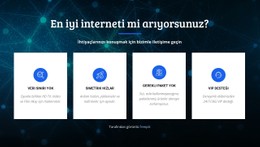 En Iyi Internet Sağlayıcı HTML CSS Web Sitesi Şablonu