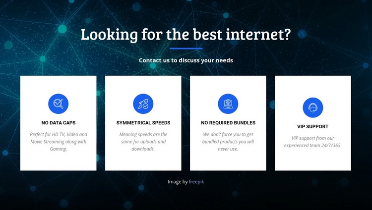 Best internet provider Webflow Template Alternative