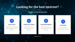 Screen Mockup For Best Internet Provider