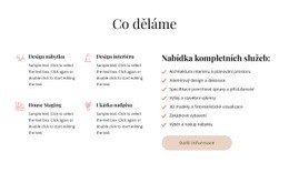 Prémiový Motiv WordPress Pro Kompletní Návrhy Interiérů