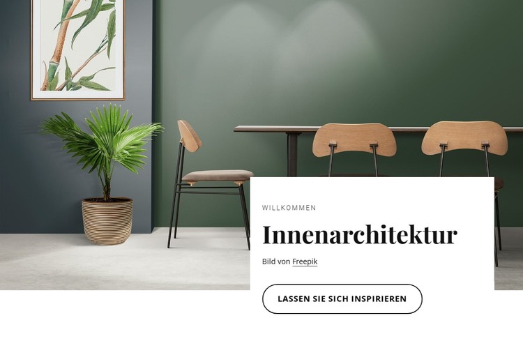 Innenarchitektur CSS-Vorlage