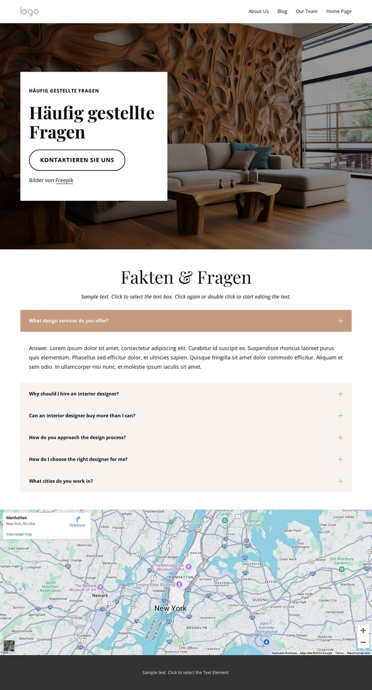 Häufig gestellte Fragen zum Designstudio HTML Website Builder