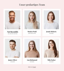 Tolle Leute Bilden Tolle Teams - Benutzerdefinierte HTML5-Vorlage