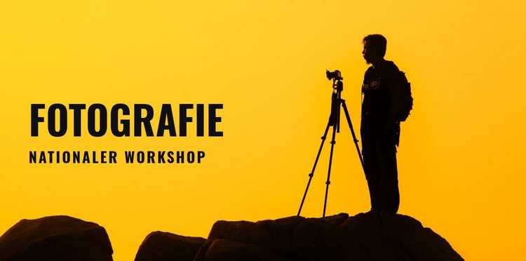 Nationaler Workshop für Fotografie Vorlage