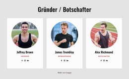 Laufvereinsteam - Persönliche Website-Vorlagen