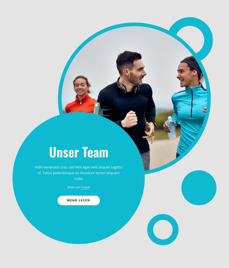 Running club team WordPress-Theme