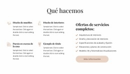 Diseño De Interiores De Servicio Completo