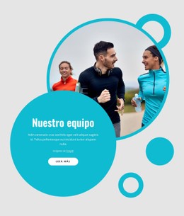 Columna De Plantilla De Cuadrícula CSS Para Running Club Team