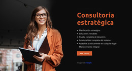 Página HTML Para Empresa De Consultoría Estratégica