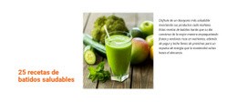 Recetas De Smothie Saludables: Plantilla HTML5 Definitiva