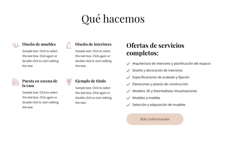 Diseño de interiores de servicio completo Tema de WordPress