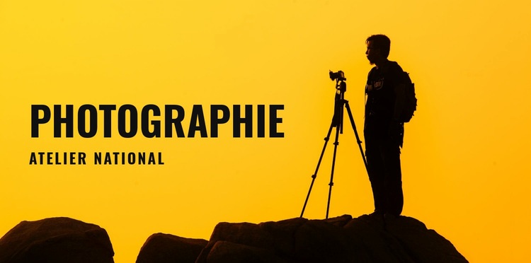 Atelier national de photographie Maquette de site Web