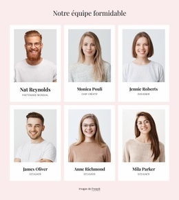 Les Gens Formidables Forment Des Équipes Extraordinaires - Modèle HTML5 Personnalisé