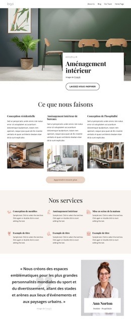 Générateur De Pages Pour Aménagement Intérieur Résidentiel Et Commercial