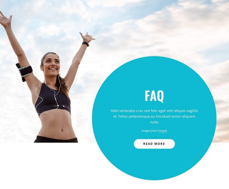 Running society HTML Template