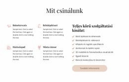 Teljes Körű Belsőépítészeti Szolgáltatás – Modern Websablon