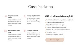 Progettazione Di Interni A Servizio Completo - HTML Web Page Builder