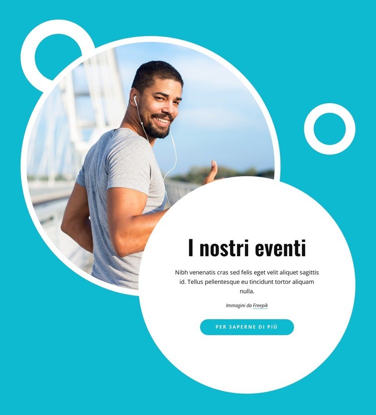 Organizziamo eventi Costruttore di siti web HTML