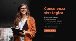 Società Di Consulenza Strategica: Trascina E Rilascia Il Mockup Del Sito Web