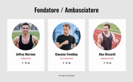 Squadra Del Club Di Corsa Modello Di Sito