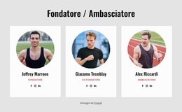 Squadra Del Club Di Corsa - Modelli Di Siti Web Personali