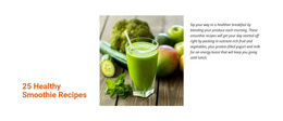 Healthy Smothie Recipes - Ready Website Theme